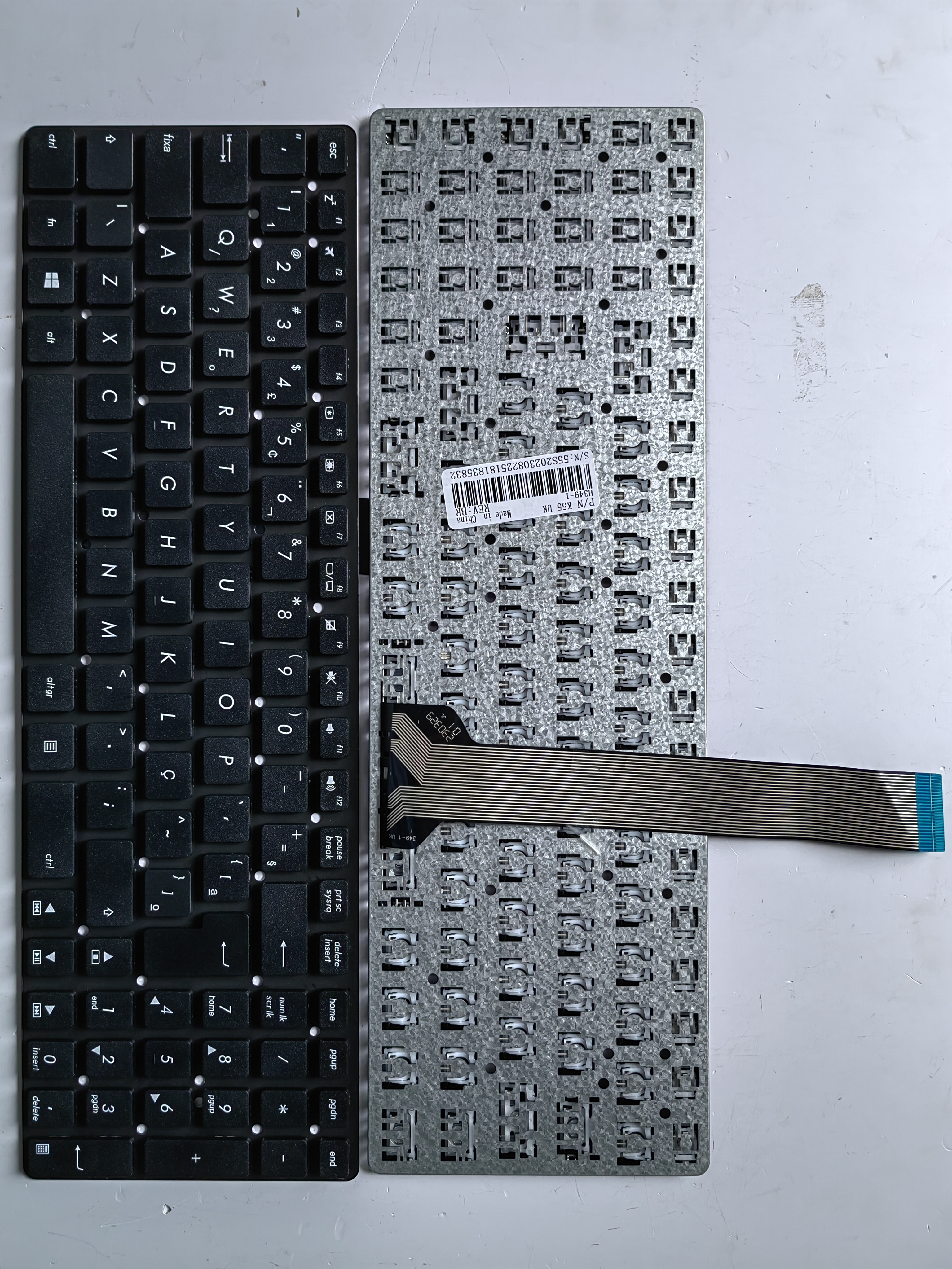 Picture of New Replacement Laptop Keyboard For ASUS K55 BLACK (OEM) BR Layout